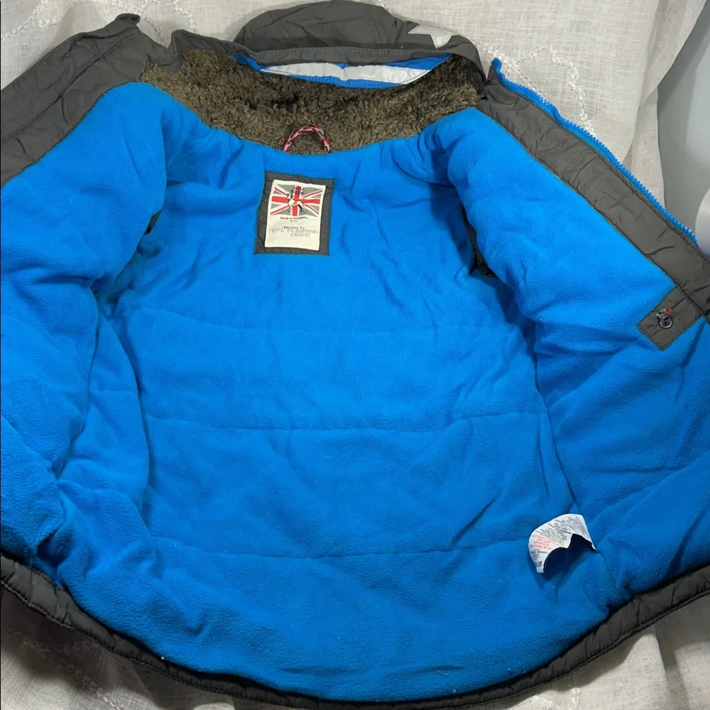 Mini Boden hooded winter jacket K00062 size 6-7y